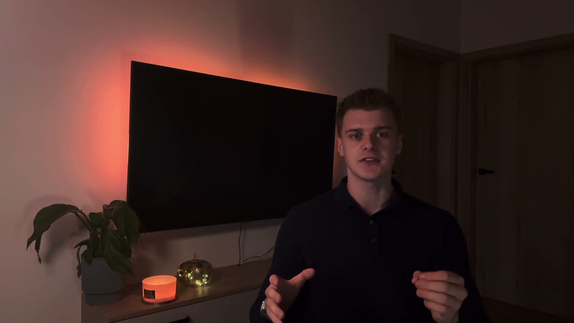 Wiktor Strzelczyk podczas nagrania